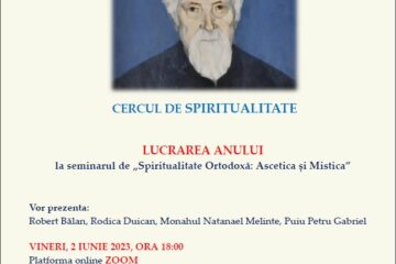 Cercul de Spiritualitate – VINERI, 2 IUNIE 2023, ORA 18:00