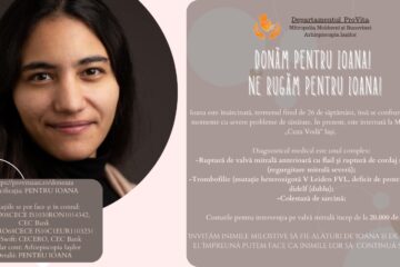 DONĂM PENTRU IOANA! NE RUGĂM PENTRU IOANA! DONĂM PENTRU IOANA! NE RUGĂM PENTRU IOANA!