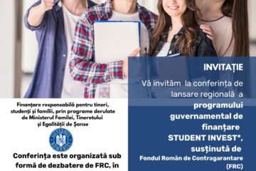 Conferința de lansare regională a programului guvernamental de finanțare pentru tineri StudentInvest Conferința de lansare regională a programului guvernamental de finanțare pentru tineri StudentInvest