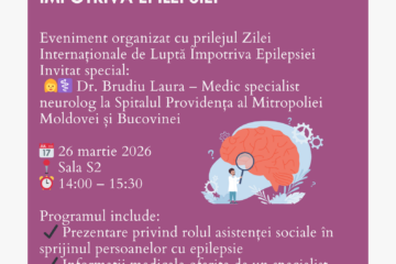 Asistența socială și lupta împotriva Epilepsiei – un eveniment dedicat informării și sprijinului comunitar