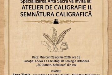 ATELIER DE CALIGRAFIE I. SEMNĂTURA CALIGRAFICĂ