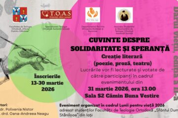 Concurs de poezie „Darul Vieții” – Ediția a II-a” cu tema „Cuvinte despre solidaritate și speranță”